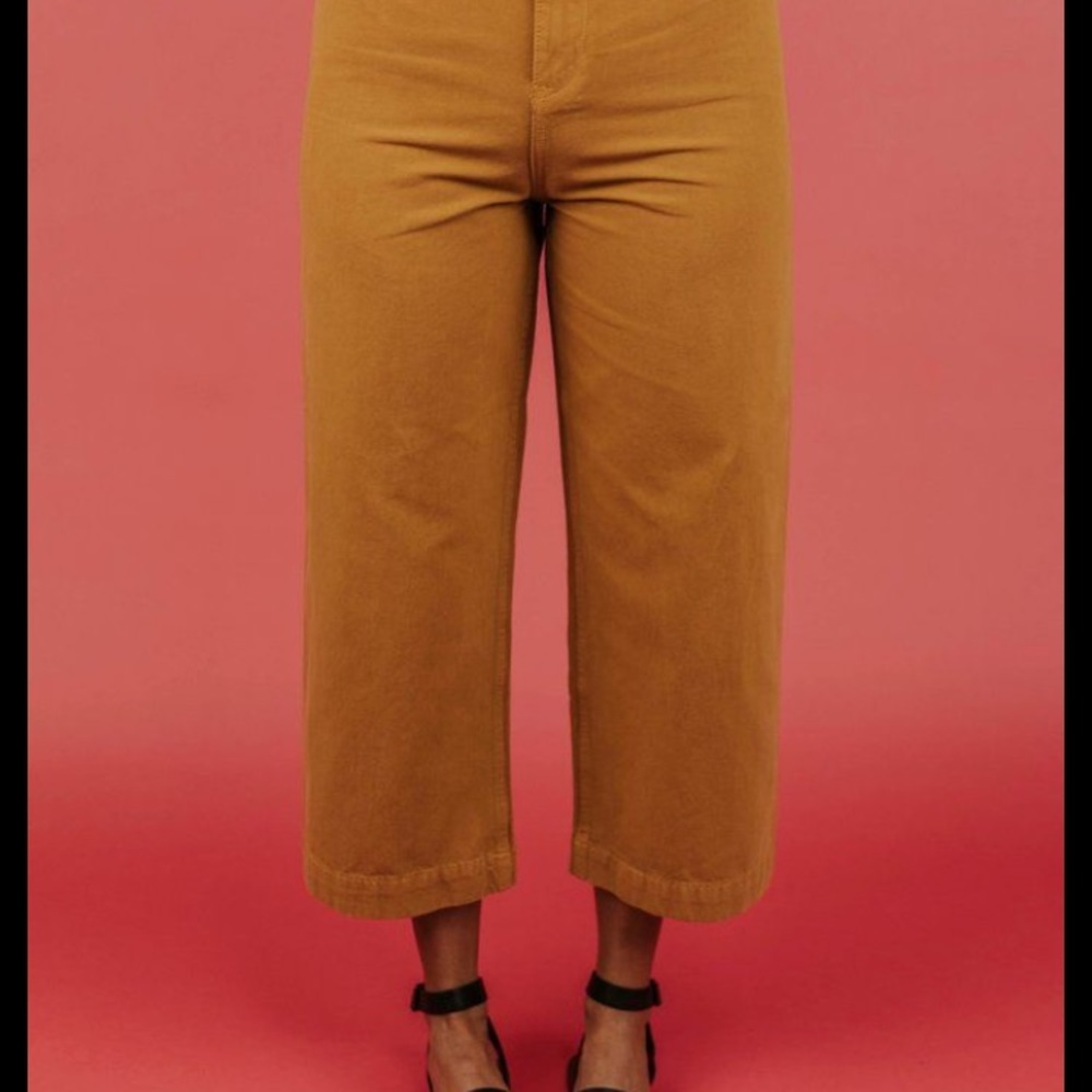 Roolee Mustard Wide Leg Pants